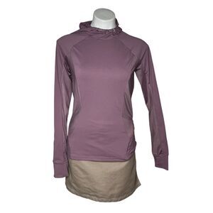 FABLETICS Alecia Pullover Hoodie Bundle of 2 White Mauve High Neck Size Small